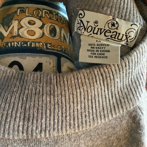 Nouveaux women’s sweater size 1X - Picture 6 of 6